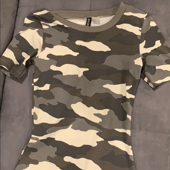 camo dress h&m